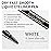 docolor Waterproof Eyeliner Pen Longwearing with Ultra-Fine Tip Liquid Eye Liner (White)