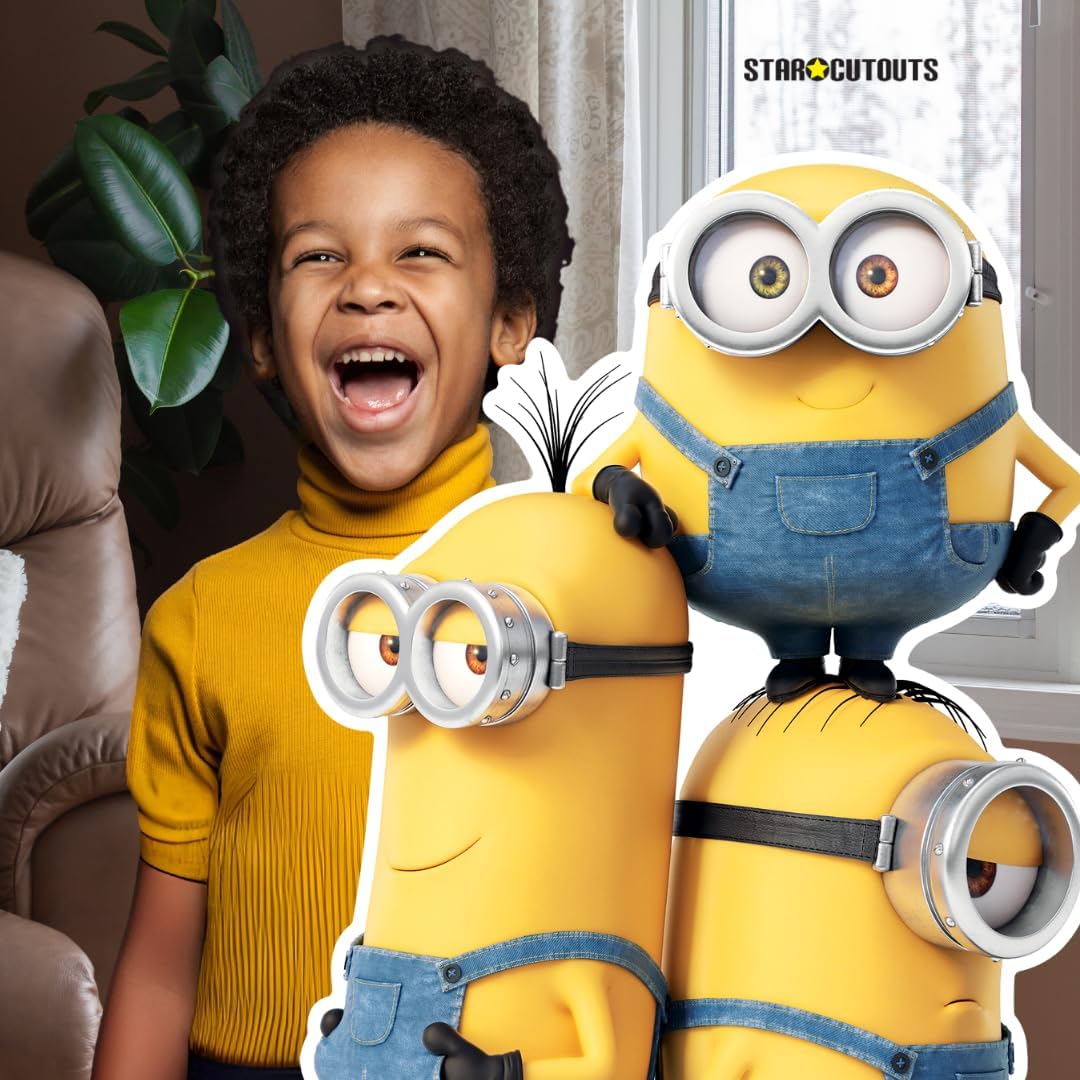 SC4123 Group Minions Kevin Bob and Stuart Cardboard Cutout Birthdays Gifts Decorations