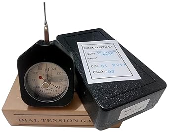Dial Tension Meter Tester Gauge Tensionmeter Unit G Dial Tension Gauge Gram Force Meter 300G Pressure Pull Tester Gage with Analog Tension Meter tensiontester Double Needle Gramgauge Black