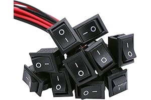 TWTADE PCB Rocker Switch ON/Off 2-Pin Toggle SPST Latching Switch