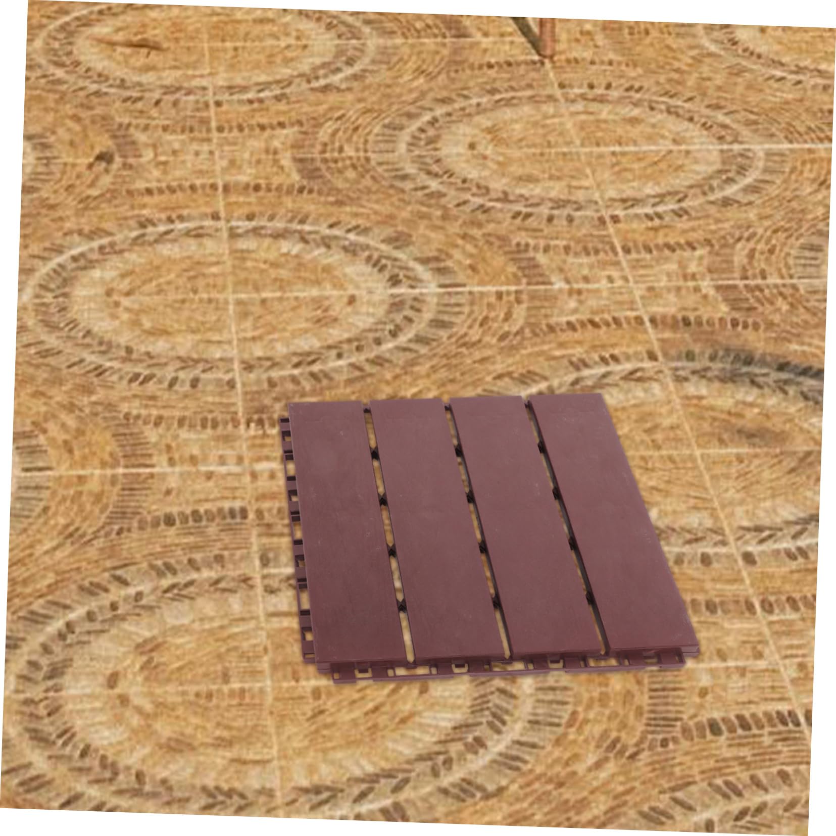 Baldosas Entrelazadas de Plástico para Terraza, 6 Piezas