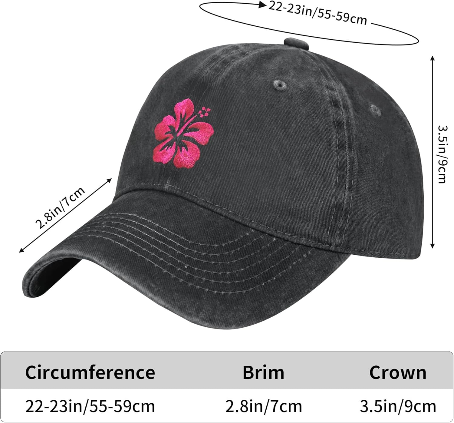 Embroidered Washed Baseball Cap for Men Women - Image 6
