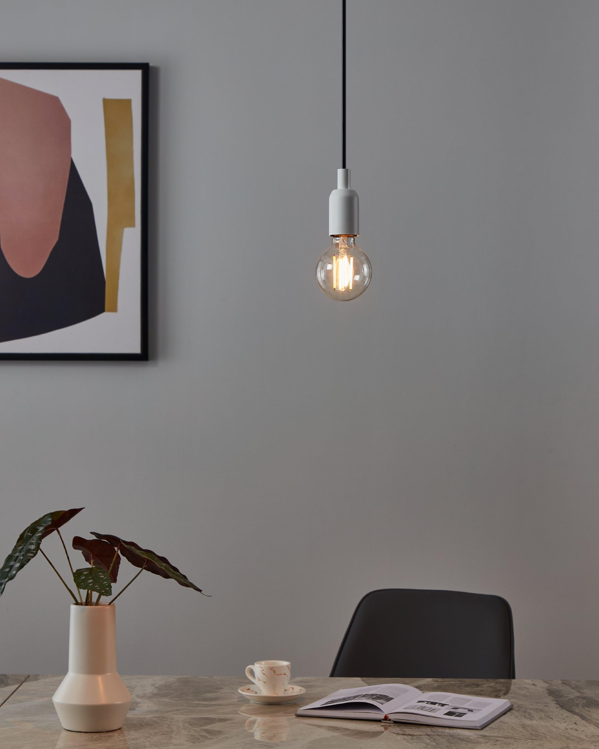 EGLO Connect.z Ampoule LED E27 Connectée, G125, ZigBee, Contrôlable Par