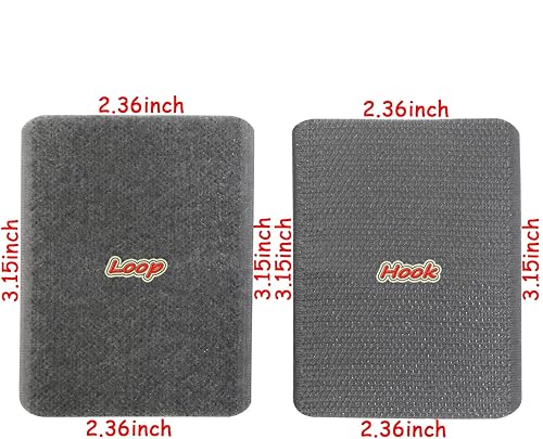 Miniatura 2 de Mini Skater Tiras de gancho adhesivas cuadradas de 3 x 2 pulgadas, resistentes, cinta autoadhesiva con adhesivo para sábanas, sofá, alfombras,