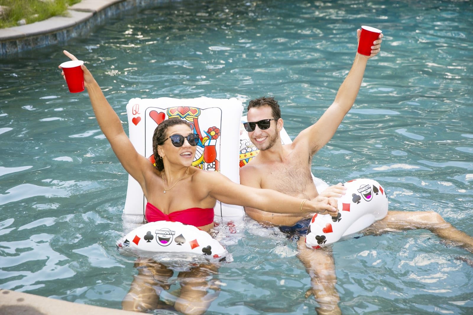 Amazon.com: BigMouth Saddle Style Pool Floatie, Inflatable Ride-On