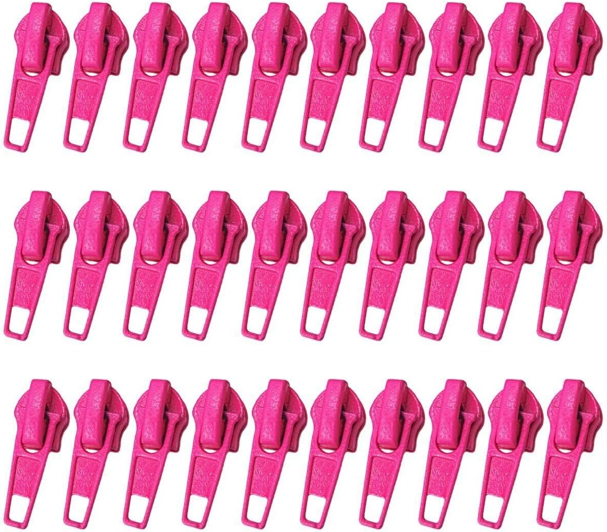 100PCS Metal Zipper Slider, Nylon Coil Zippers Replacement for Jackets Purses Luggage Backpacks Clothing, NO 3(Coffee)