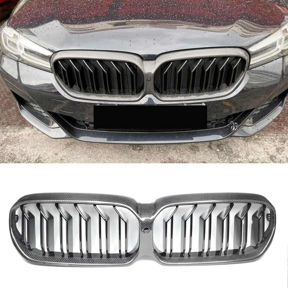 Amazon.com: Carbon Fiber Front Kidney Grille Grill For BMW G30 G38 5 ...