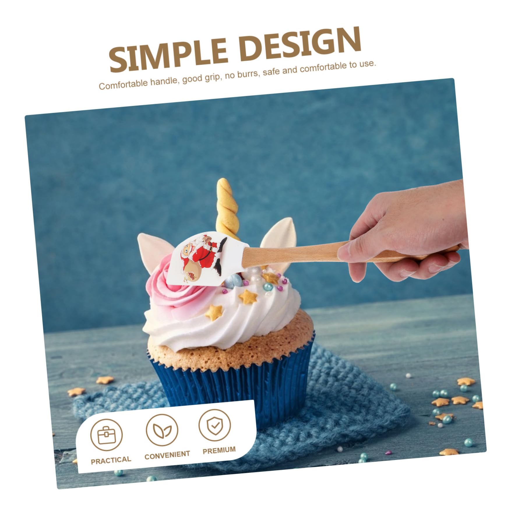 MAGICLULU 3 Ensembles Spatules De Cuisine Silicone Ergonomiques Lot De Outils De Pâtisserie Pour Crème Et Beurre Ustensiles Multifonctionnels Pour Cuisine Pâtisserie 4 Pièces * 3
