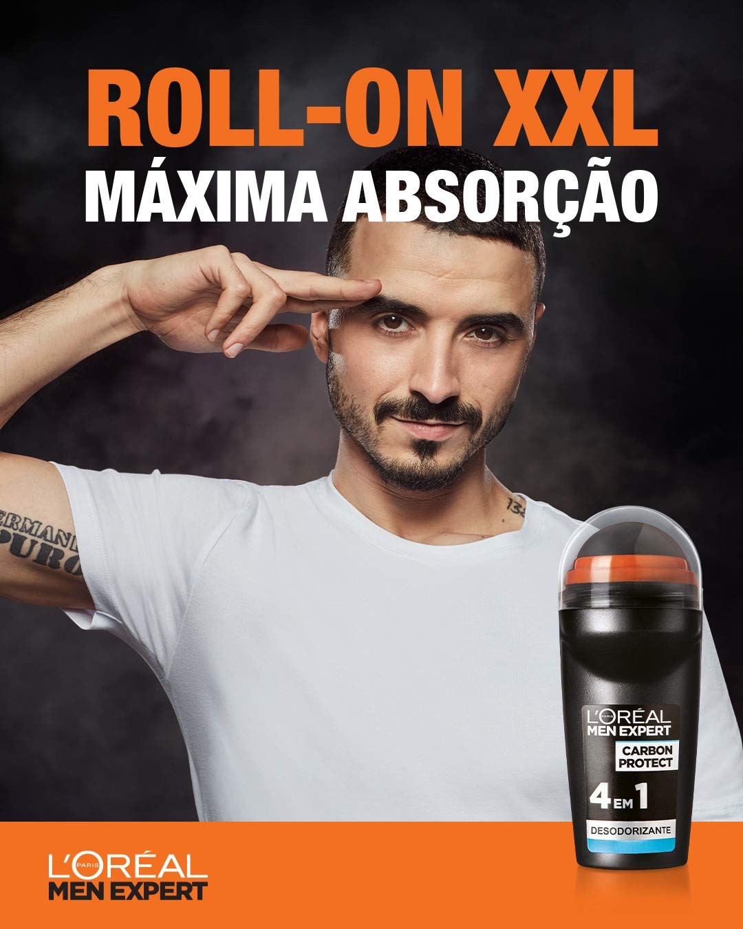 L'Oreal Men Expert Carbon Protect dezodorant w rolce 50 ml, 3 sztuki w opakowaniu