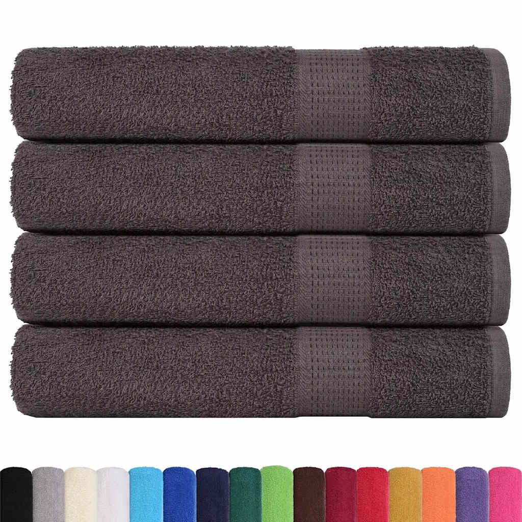 FROGN - Set di 4 towels, in cotone, 100 x 200 cm, 360 g/m², morbido e assorbente, per bagno e spa