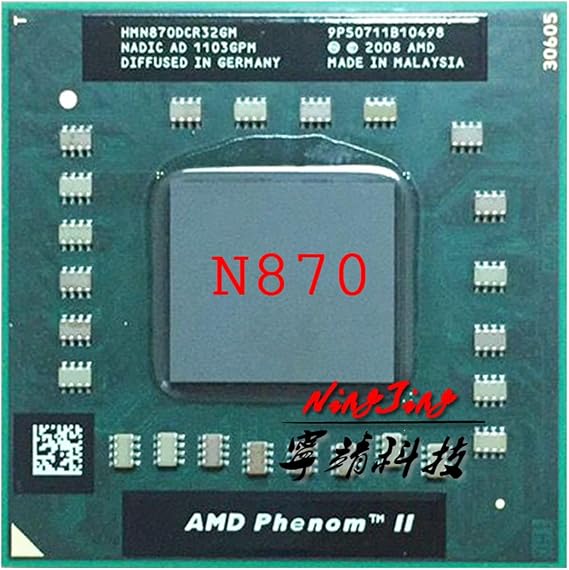 Phenom II Triple-Core Mobile N870 CPU - 2.3 GHz, S1 Socket, High-Performance Processor for Laptops