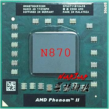 Phenom II Triple-Core Mobile N870 CPU - 2.3 GHz, S1 Socket, High-Performance Processor for Laptops