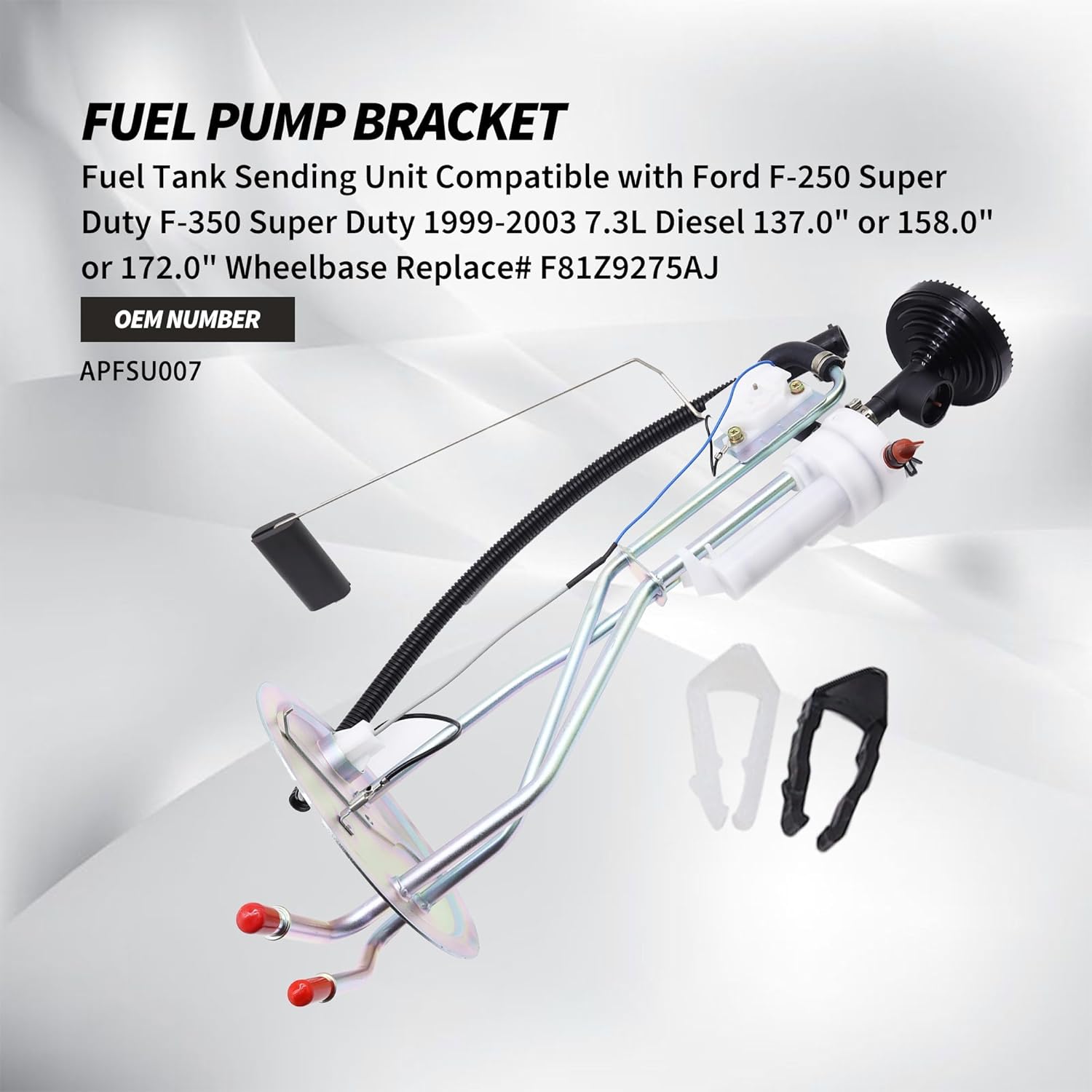 FG239A Fuel Tank Sending Unit Compatible with Ford F-250 Super Duty 1999-2003 V8 7.3L Diesel, F-350 Super Duty 1999 2000 2001 2002 2003 V8 7.3L Diesel Replacement for F81Z9275AJ