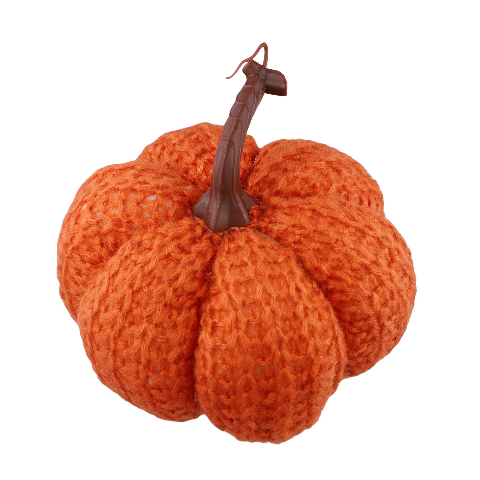 Artificial Pumpkins Ornaments for Thanksgiving and Halloween, Soft Cotton Decorative Pumpkins with Charming Autumn Design, Indoor Outdoor Tabletop and