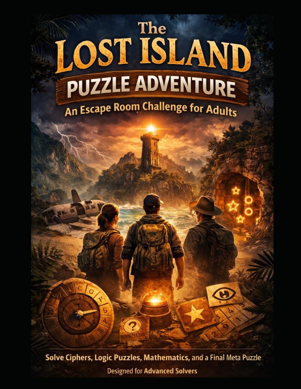 The Lost Island Puzzle Adventure: An Escape Room Challenge for Adults: A Story-Driven Puzzle Book with Ciphers, Logic Puzzles, Mathematics, and a ... | Interactive Mystery for Advanced Solvers