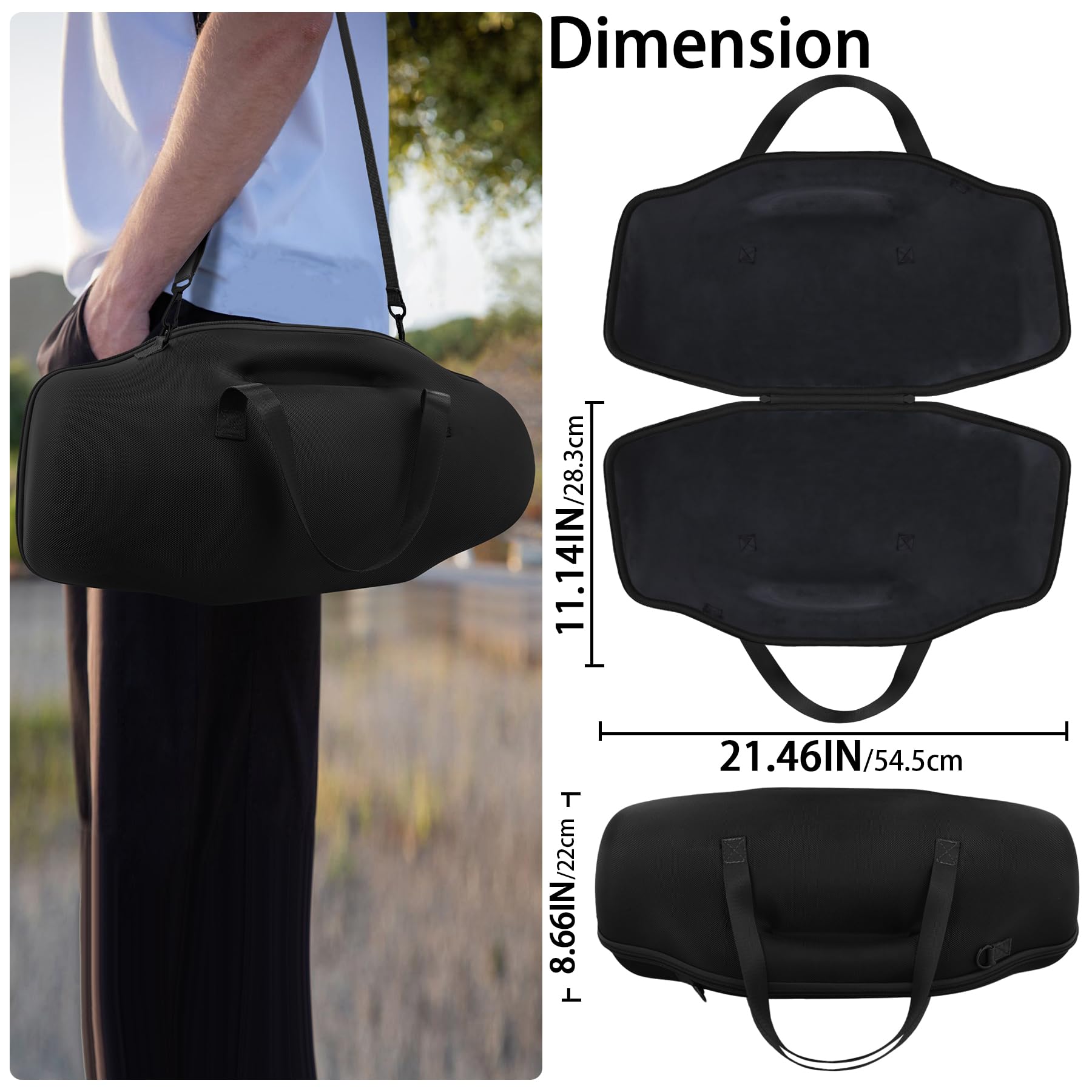 co2CREA cassa custodia borsa per JBL Boombox 4 altoparlante Bluetooth portatile, solo caso