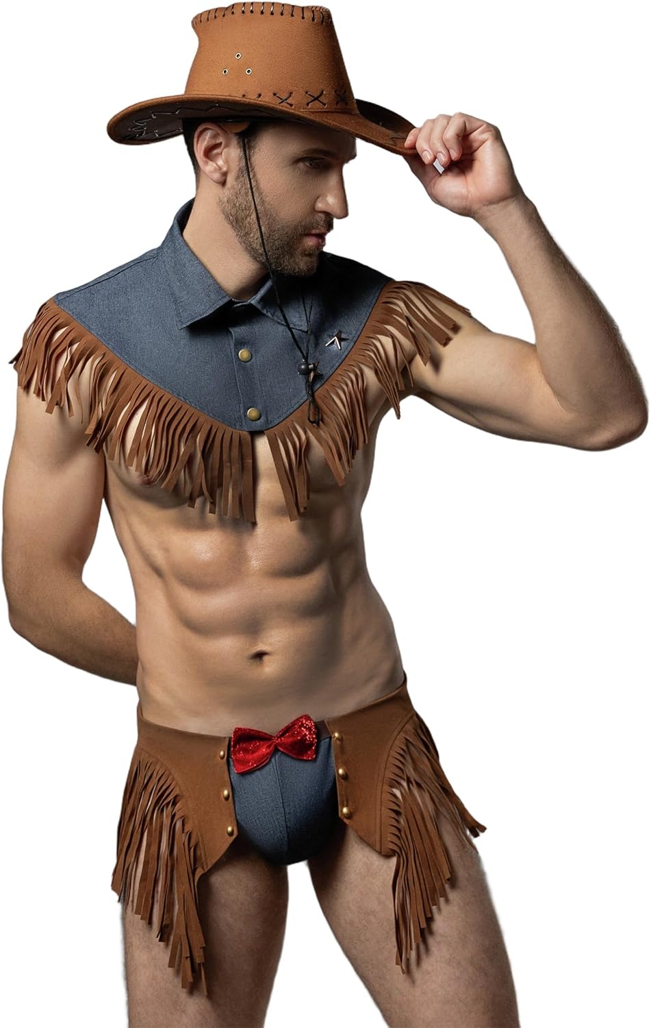 Mens Cowboy Boy Halloween Cosplay Costume