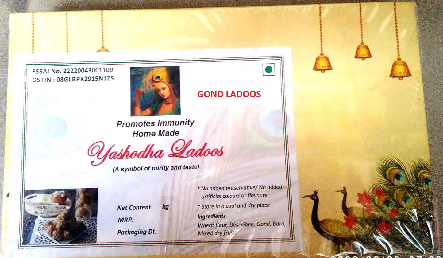Yashodha Ladoos Home Made Gond Ladoo to Immunity Boost for Everyone (Pack of 1Kg)