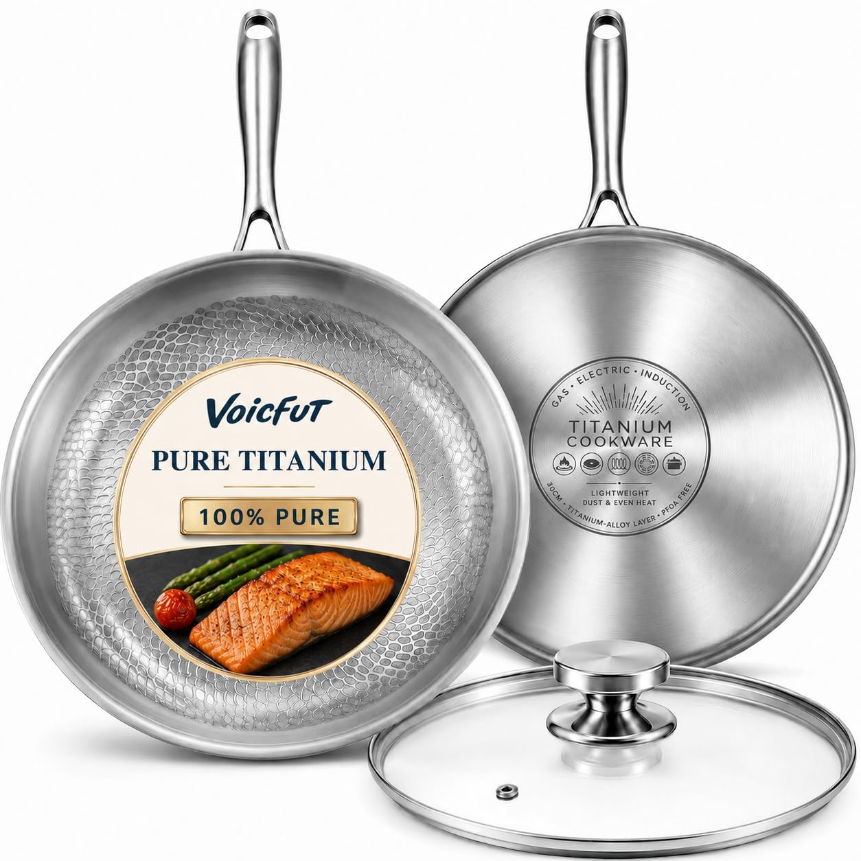 Photo 1 of VOICFUT 12" Pure Titanium Frying Pan