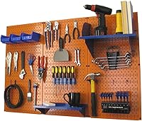 Vista 6 de Organizador de herramienta control de pared 30-wrk-400wb estándar panel perforado mesa de trabajo de metal Pegboard negro con accesorios rojos