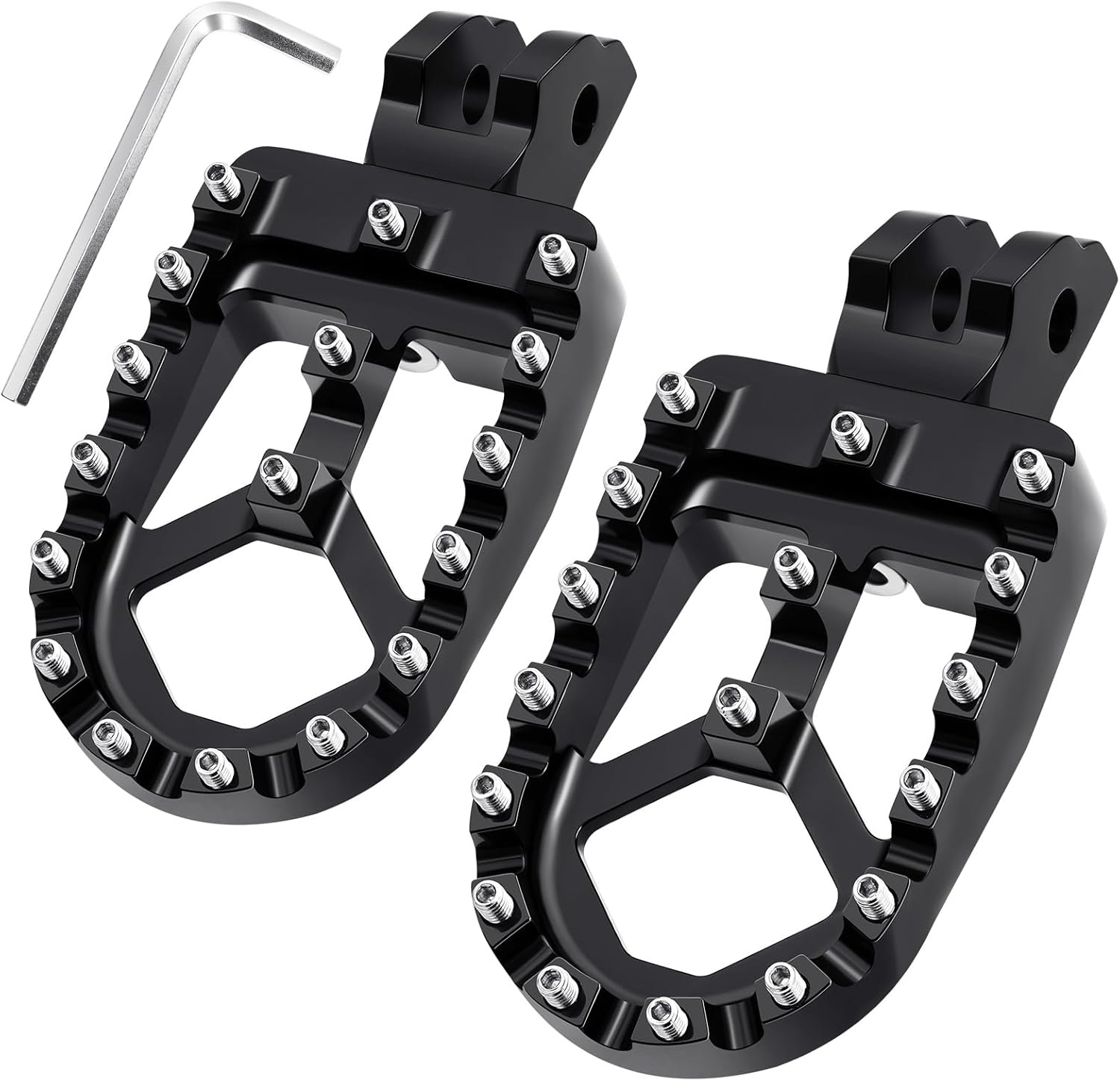 PBYMT Dirt Bike Foot Pegs, A3 Steel & Aluminium Foot Rest Pedals Fit for Surron Sur Ron Light Bee S/X Segway X260 X160 Talaria Sting MX3 MX4 Talaria XXX Taparia