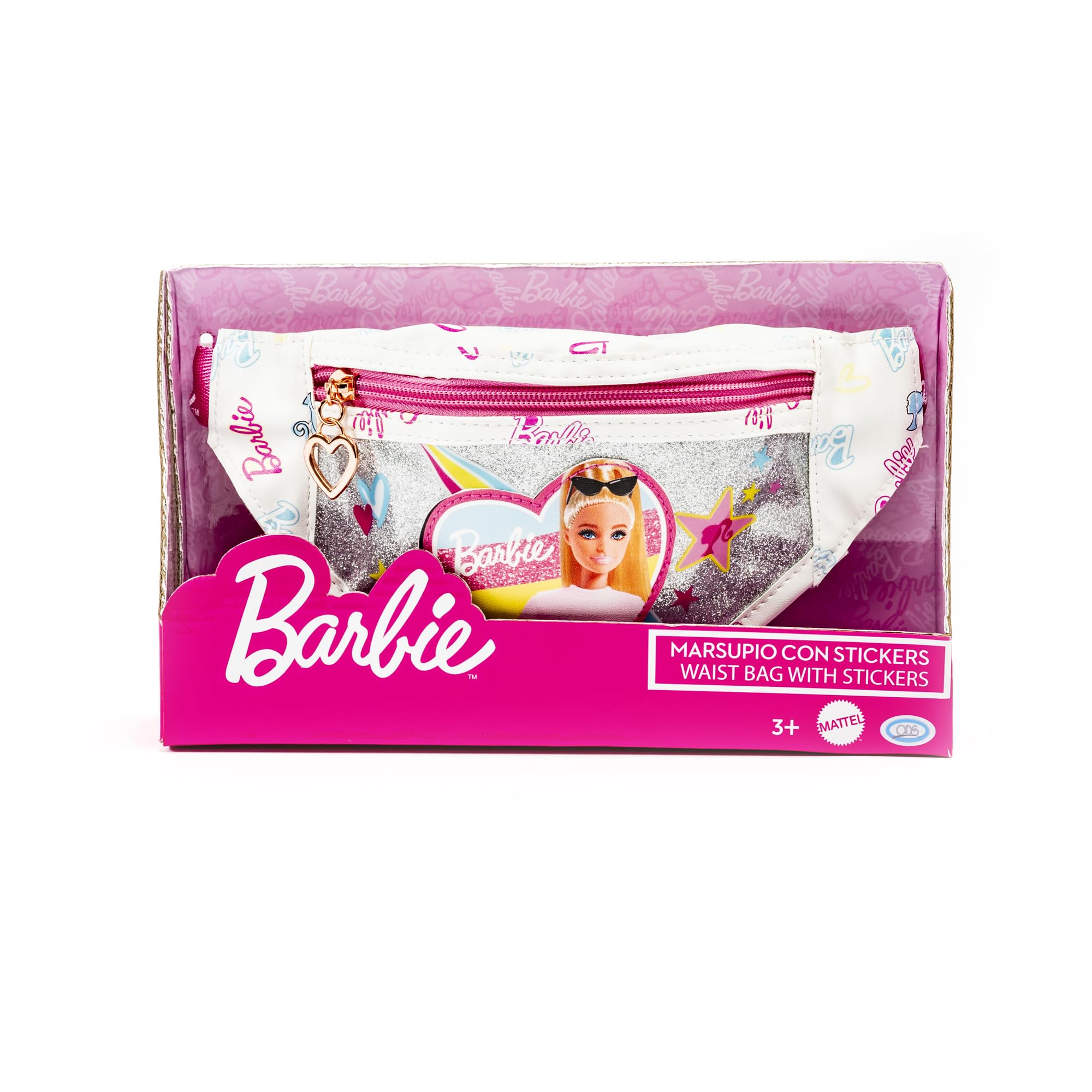 ODS - Barbie - Travel Set 2 in 1, Zainetto con Tasca Frontale e Bambola Barbie Inclusa, 29x22x9 cm, Età Consigliata +3 Anni