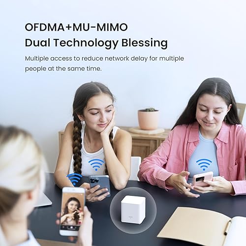 Miniatura 8 de Tenda AX1500 Mesh WiFi 6 System Nova MX3 - Cubre hasta 3500 pies cuadrados - Sistema de malla WiFi 6 para todo el hogar - Router de malla Gigabit