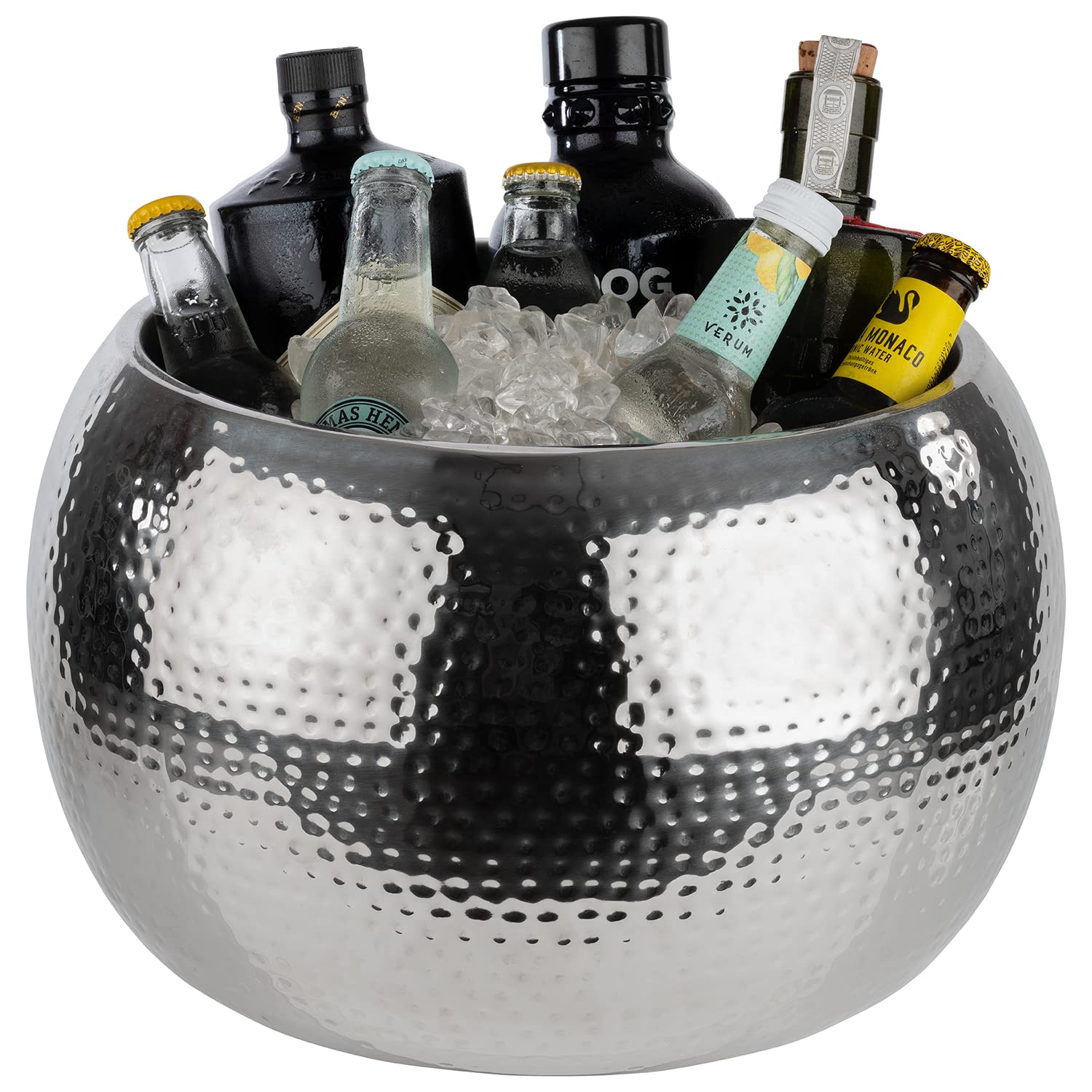 APS 36130 Flaschenkühler "BIG BOWL", Edestahl, Ø 37 cm, herausnehmbarer Tropfeinsatz