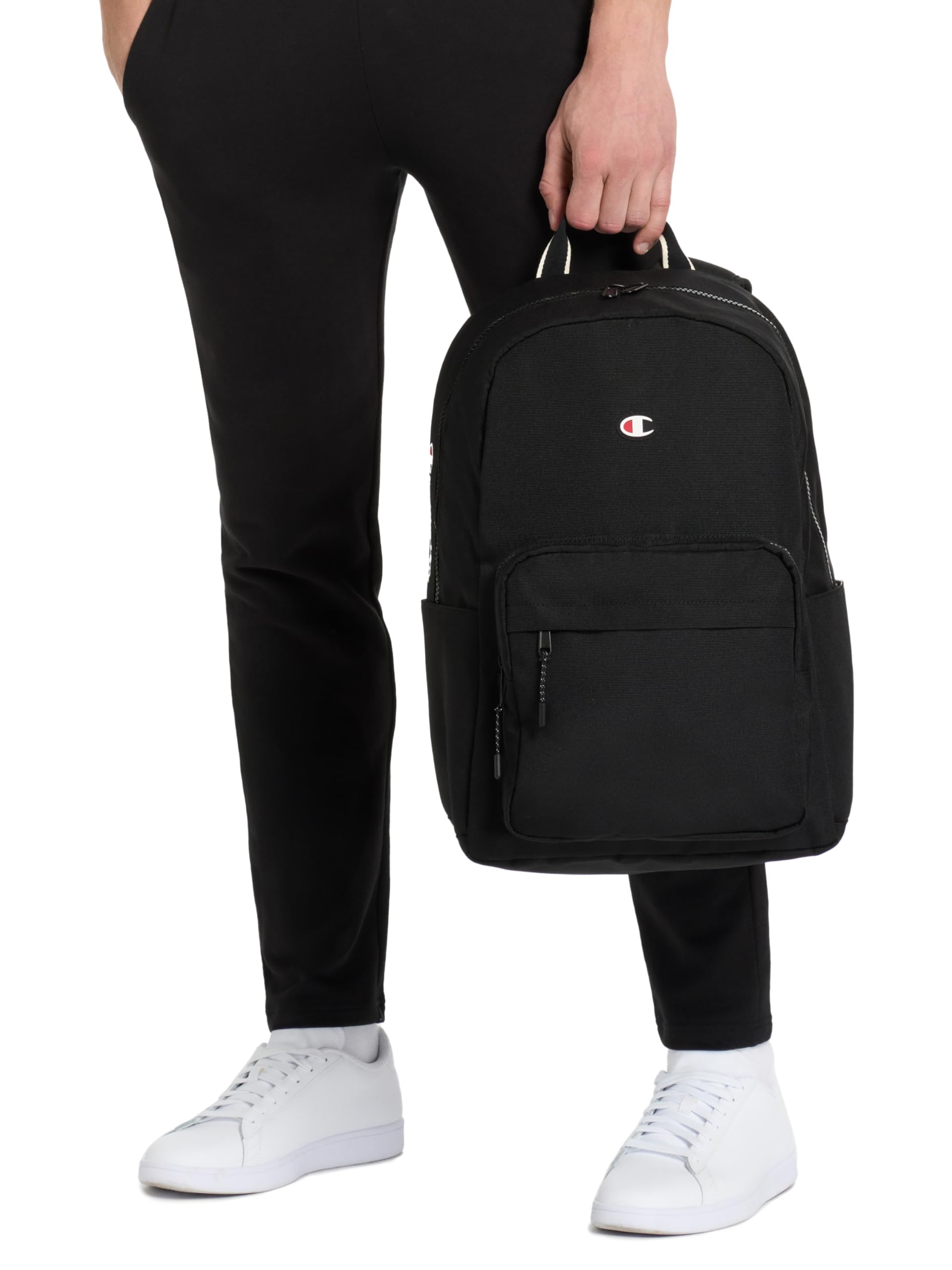 Champion Mochila unisex para laptop con correas acolchadas ajustables, bolsillo para botella de agua para el trabajo, viajes, mochila de uso diario, Emerald Allure, M, Mochila Level