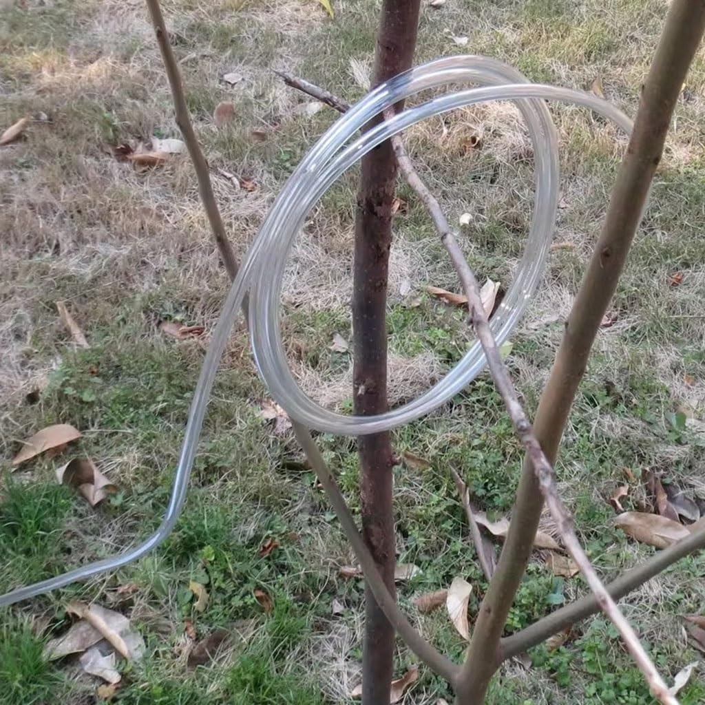 4/7mm Transparent PVC Garden Hose Tubing - 1/4 Inch Lightweight Irrigation Tubing, Heat Cold Resistant, Flexible Water Pipe for Outdoor Use(20M)