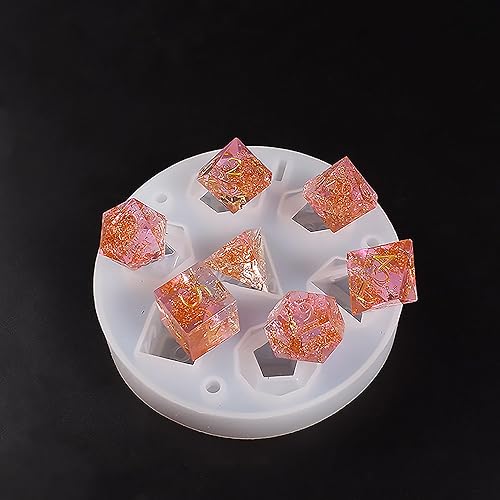 Miniatura 2 de Molde para dados de 7 cavidades, molde de dados de resina para hacer resina, molde de silicona para velas para decorar el hogar, molde para hacer