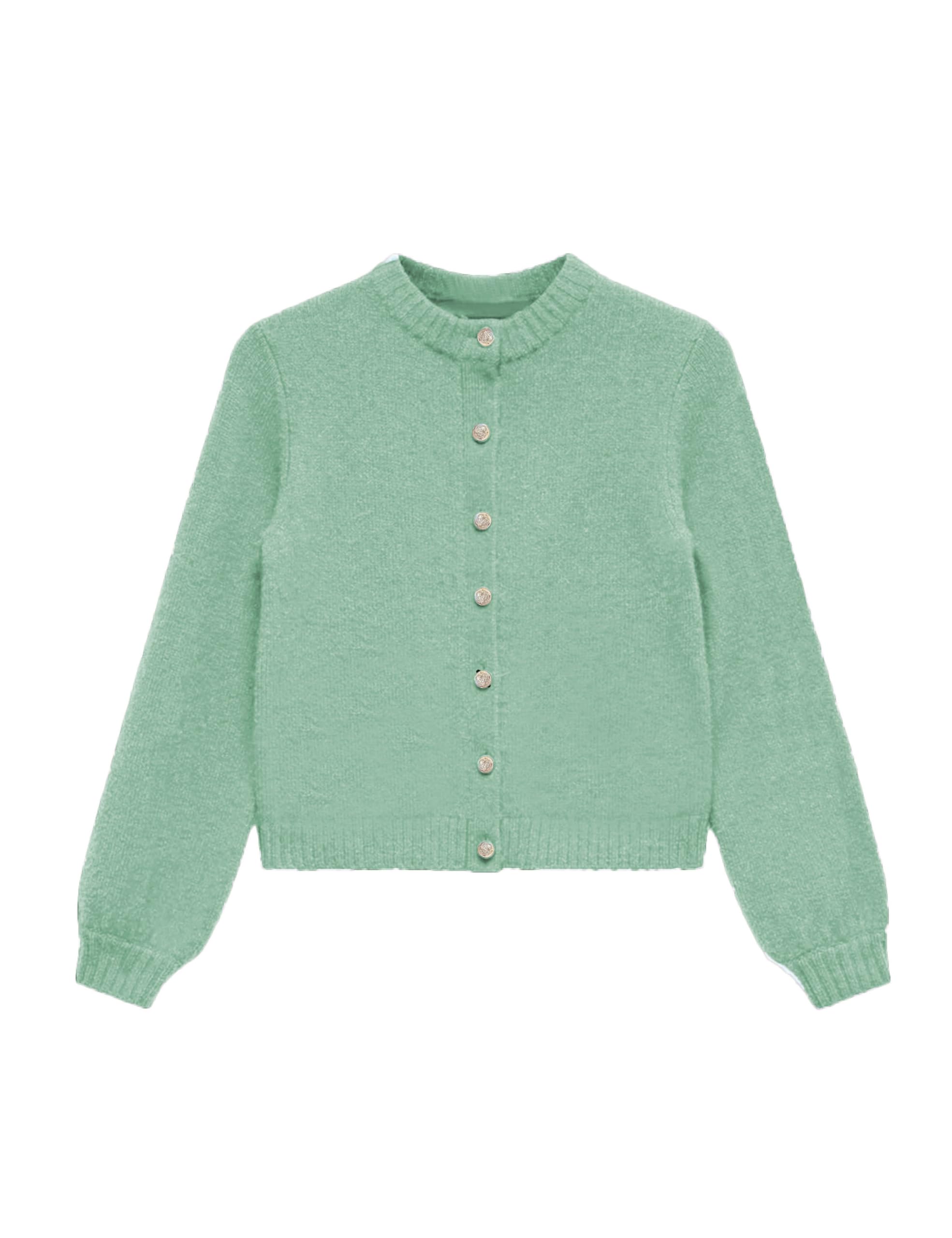 Womens Cardigan Sweaters Cropped Long Sleeve Button Knit Sweater Outerwear Casual Fall Trendy Jackets