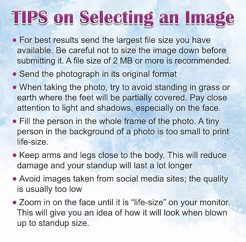 Miniatura 6 de All Personalization Recorte de cartón de tamaño real personalizado, de alta resolución, recorte personalizado, carga tu propia foto, perfecto para