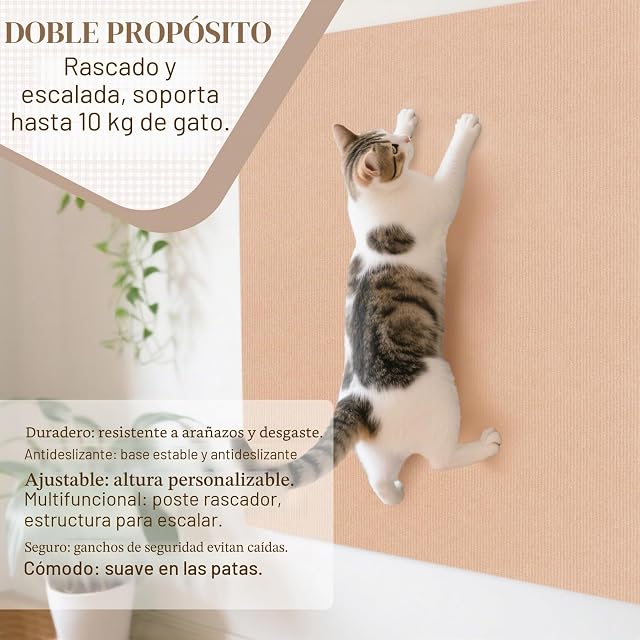 Foto 4 de 7 de Alfombra Rascador para Gatos Autoadhesiva, Protector Sofa GatosArañazo, Tapete Rascador DIY para Gatos