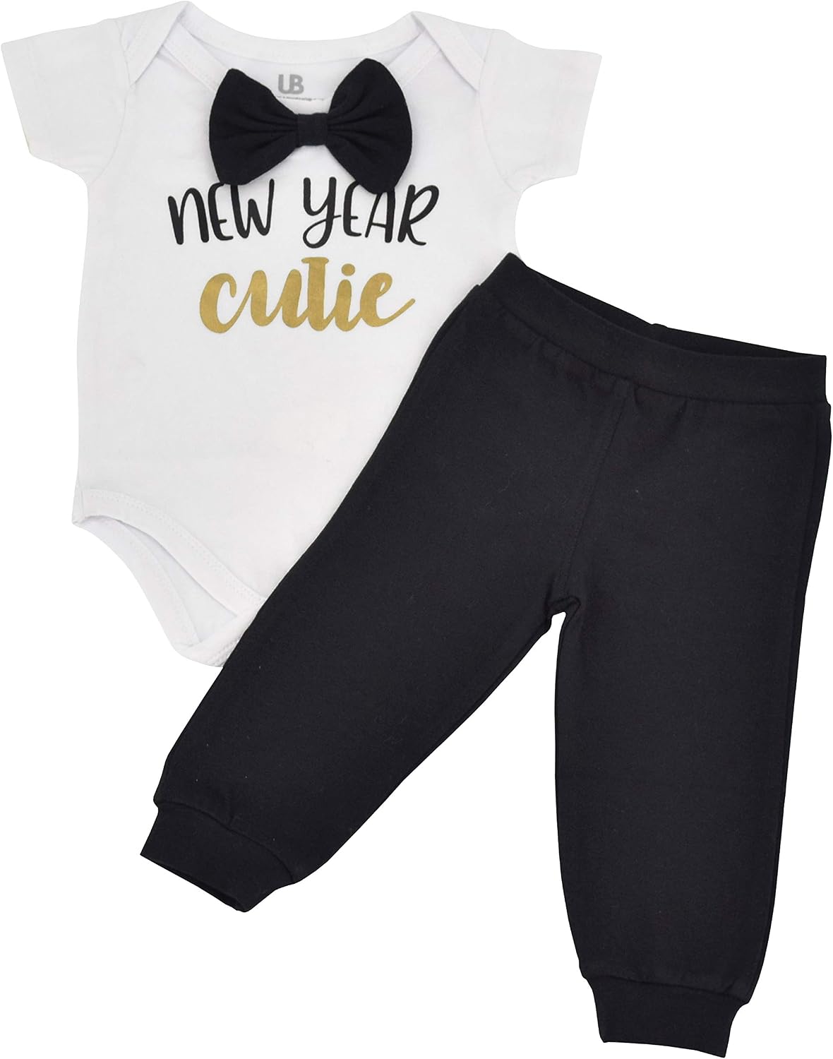Baby Boys Girls 2pc Outfit Set Short Sleeve Bodysuit with Pants