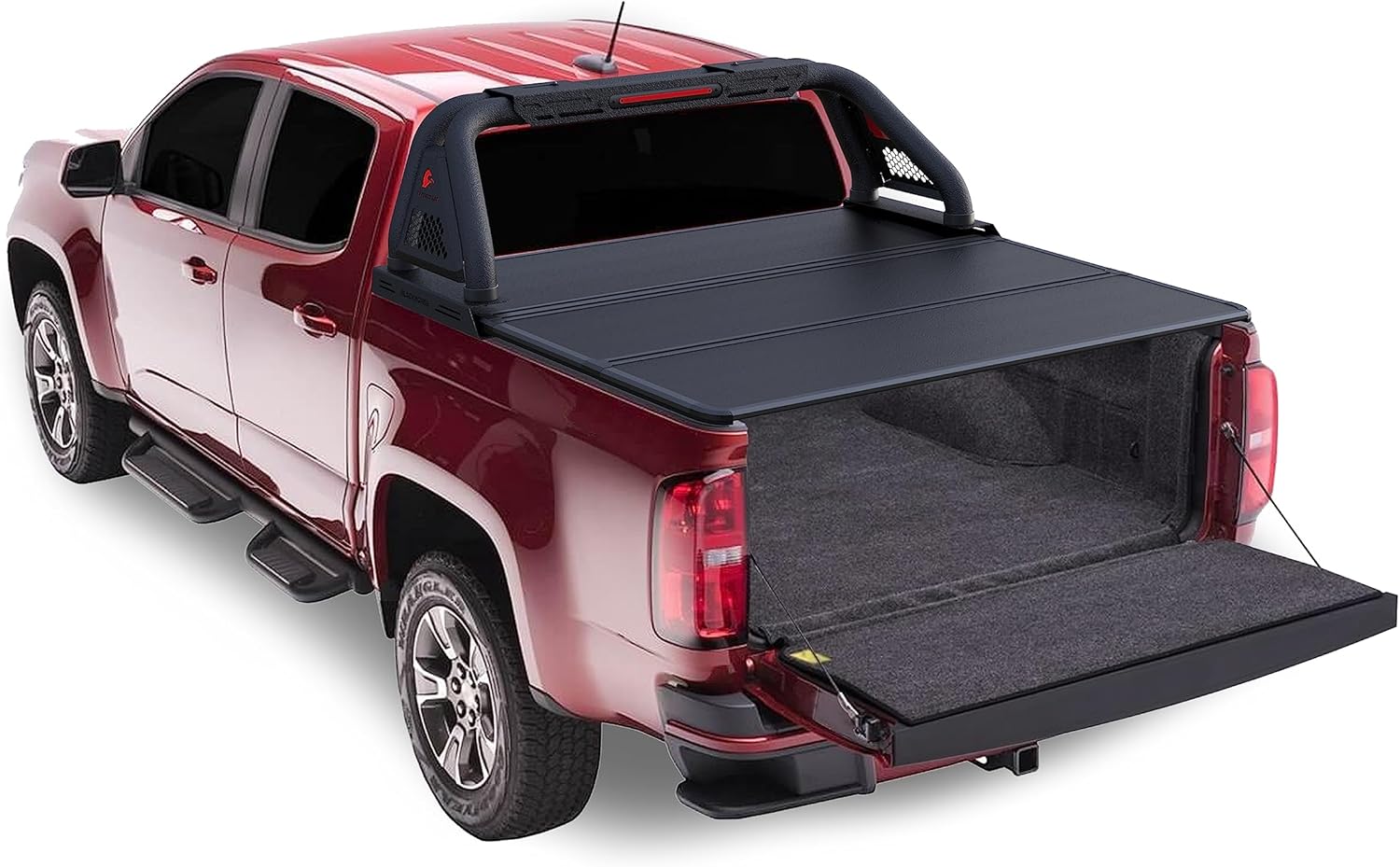 Black Horse Classic PRO Roll Bar Modular Textured Compatible with Tonneau Covers Black Fits 2015-2024 GMC Canyon|2015-2024 Chevrolet Colorado-RB05MT