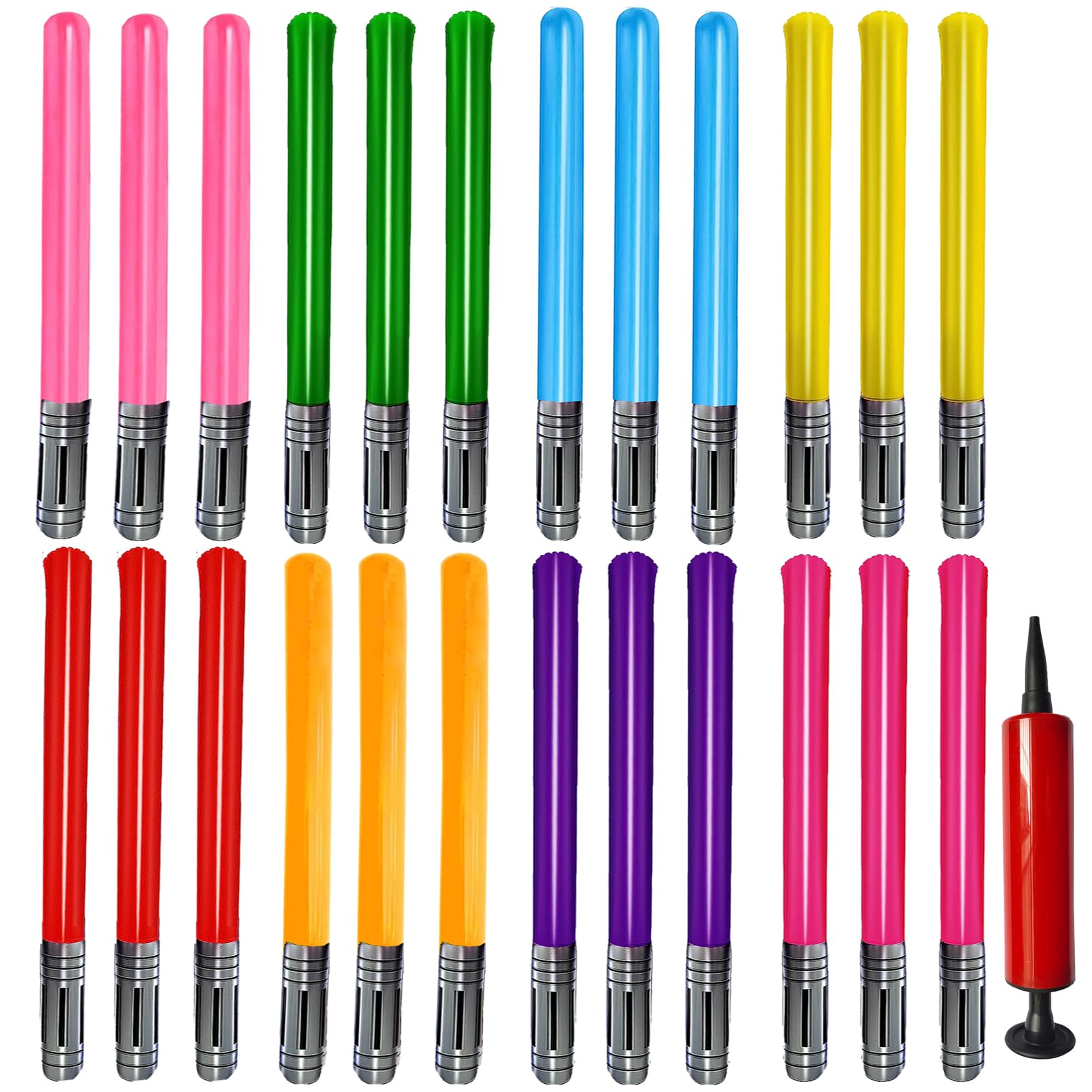 Photo 1 of smilixin Inflatable Light Saber Toys, 25 Pieces