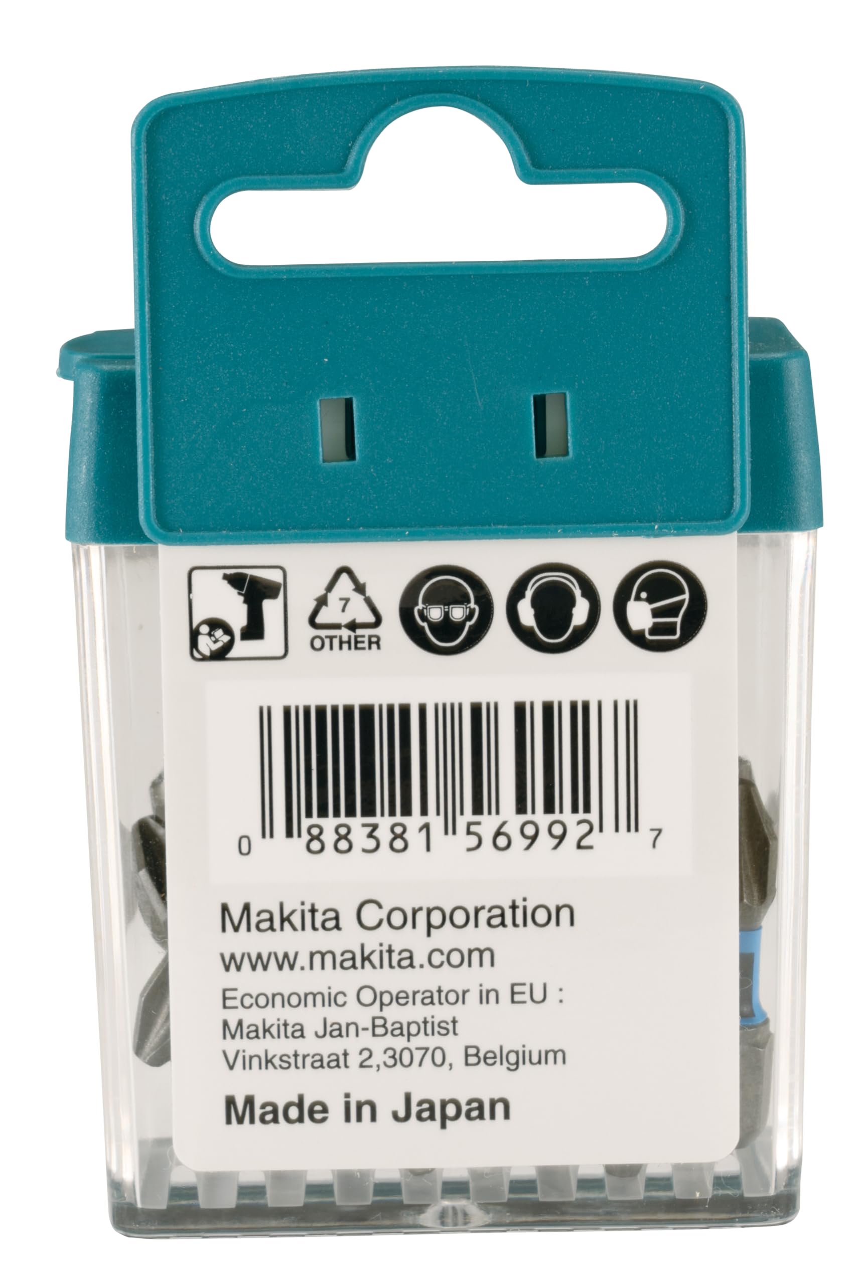 Makita E-03252 Impact Premier Torsion Bit Set PZ2 25mm 15 Pieces