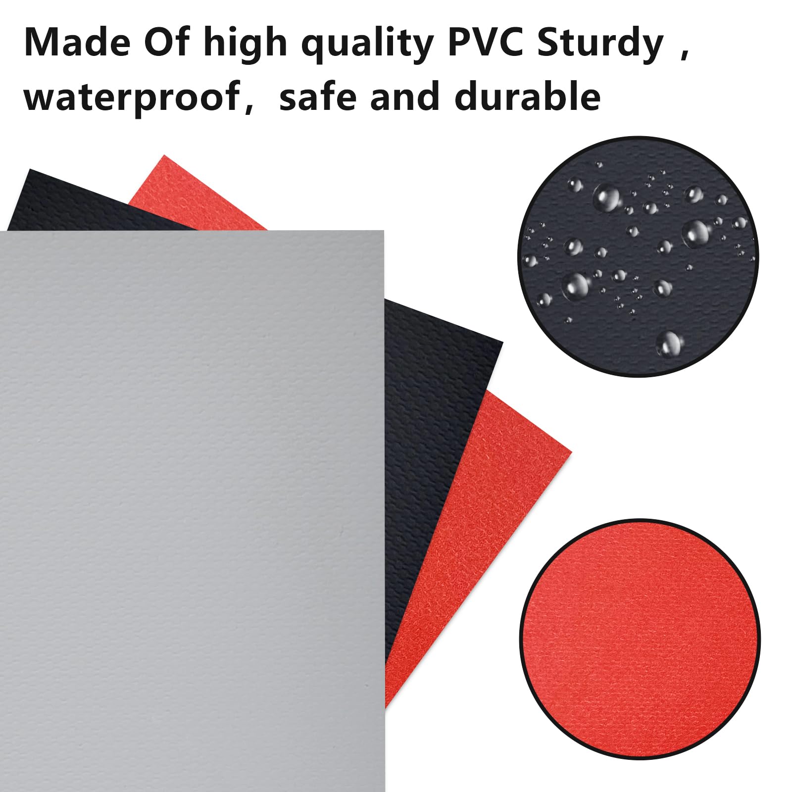 3 Pezzi Kit Riparazione Gommone, Kit Riparazione SUP Gonfiabile, Kit di Patch di Riparazione in PVC per Gommoni, Kayak