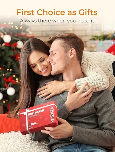 Miniatura 4 de Calentadores de manos eléctricos recargables, paquete de 2, calentador de manos recargable de 6400 mAh, calentador de manos portátil de 16 horas