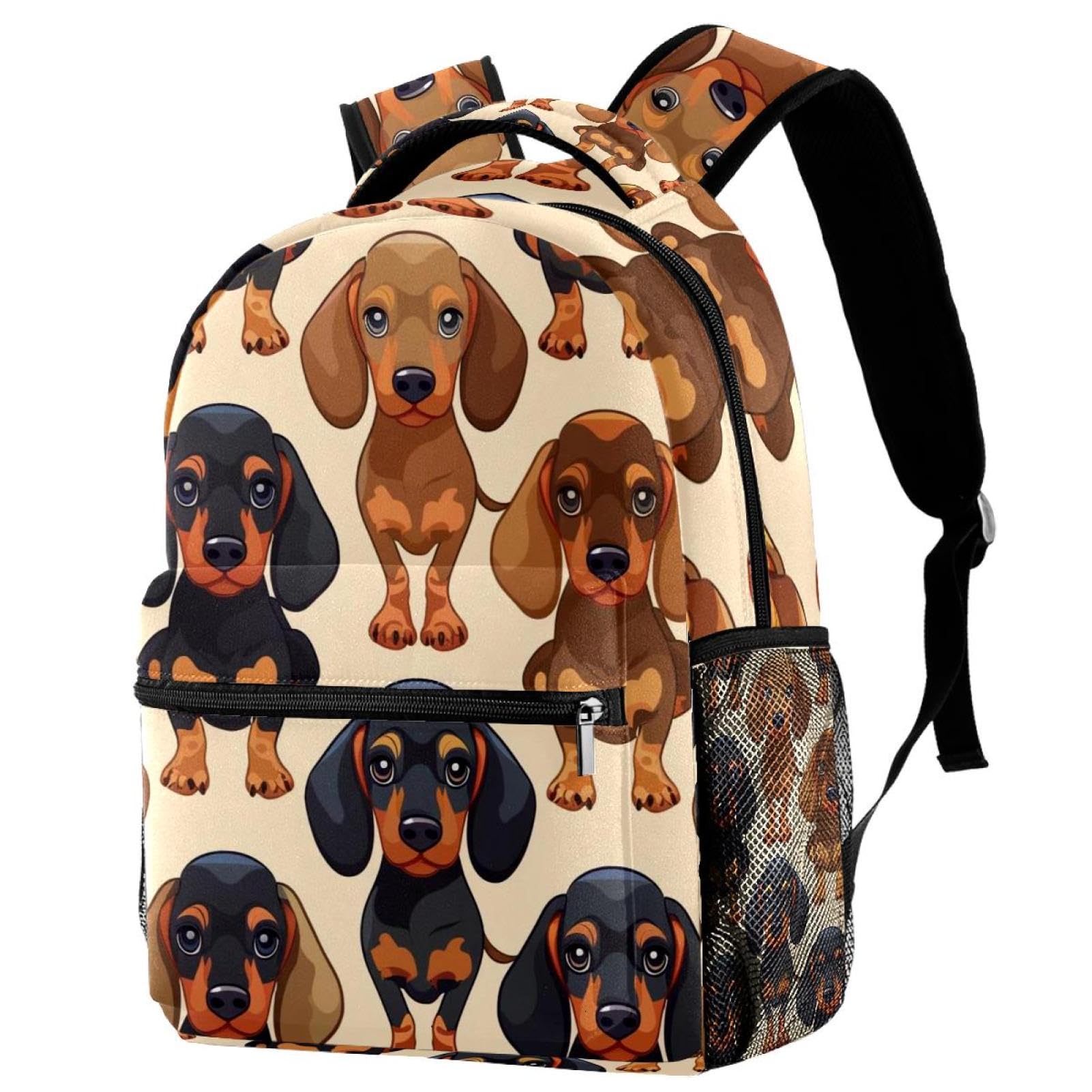 Sac à dos de voyage multicolore teckel taille unique ajustable - 7