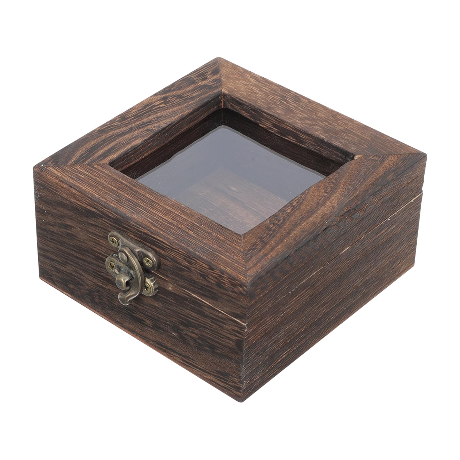 Cabilock Insekten Aufbewahrung mit Design Vitrine und Acryl Retro Multifunktionale Kleine Holzkiste mit Deckel für Schmuck und Münzen