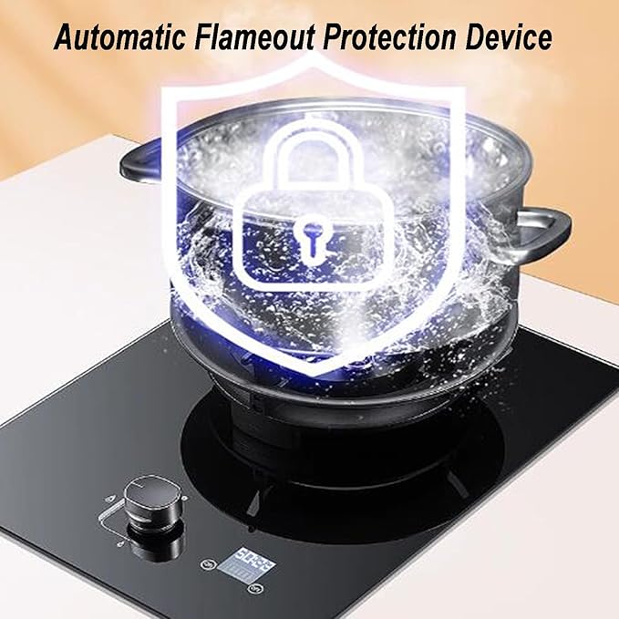 Estufa de Gas 1 Puesto 43x33 cm Empotrable/Mesa miniatura 7