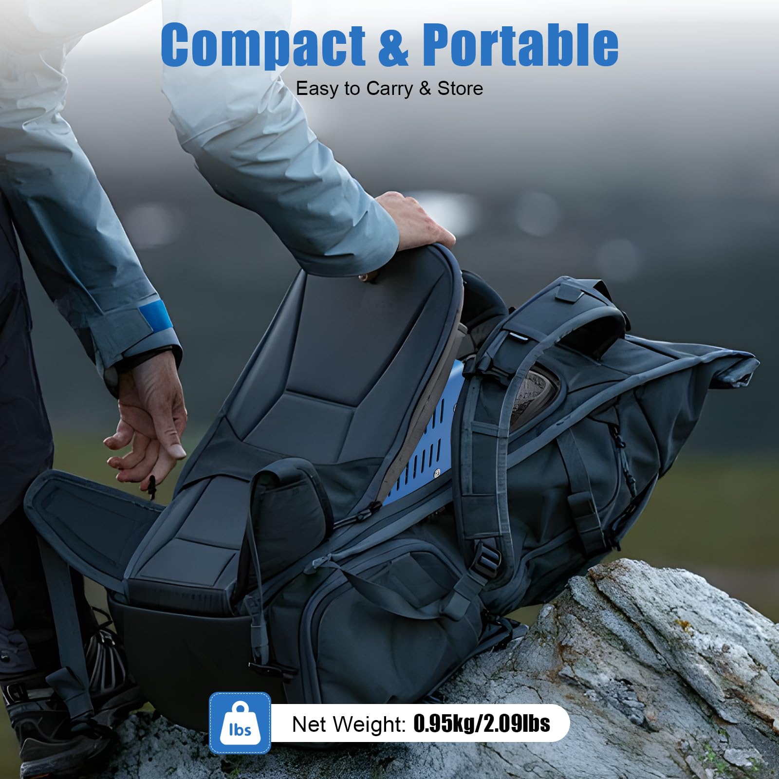 Generatore portatile a manovella, caricatore di emergenza USB da 20 W per campeggio, attività all'aperto e alimentazione manuale, 3 V-15 V, design durevole e compatto