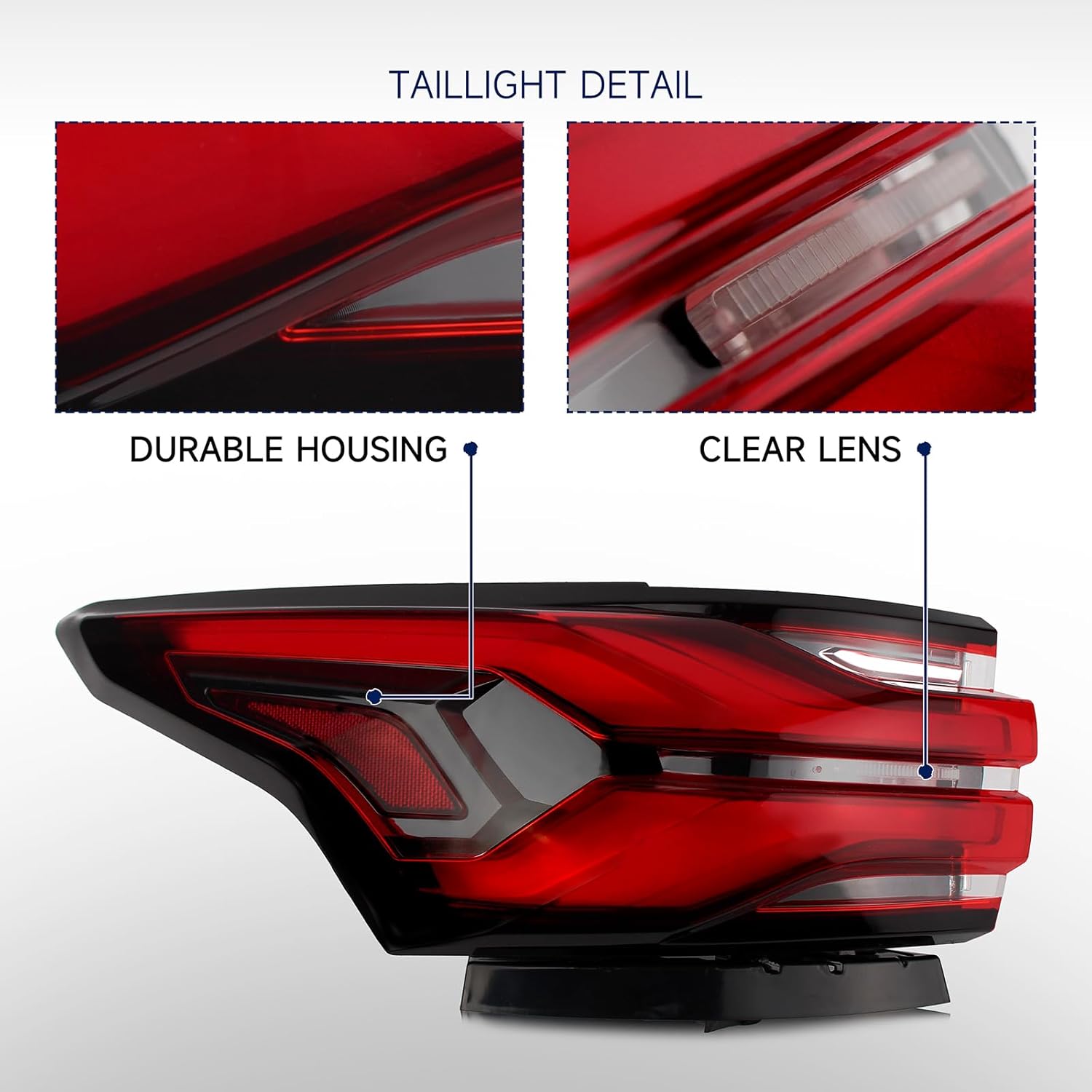 Tail Light Assembly Compatible with 2022 2023 Chevy Traverse, Fit 2024 Traverse Limited Type-Left Taillamp with Bulbs Taillights Left Driver Side Replace Numbers:GM2804151 86785340