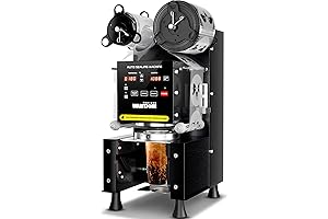 WantJoin Automatic Electric Commercial Cup Sealing Machine, Digital LCD Panel - Perfect...