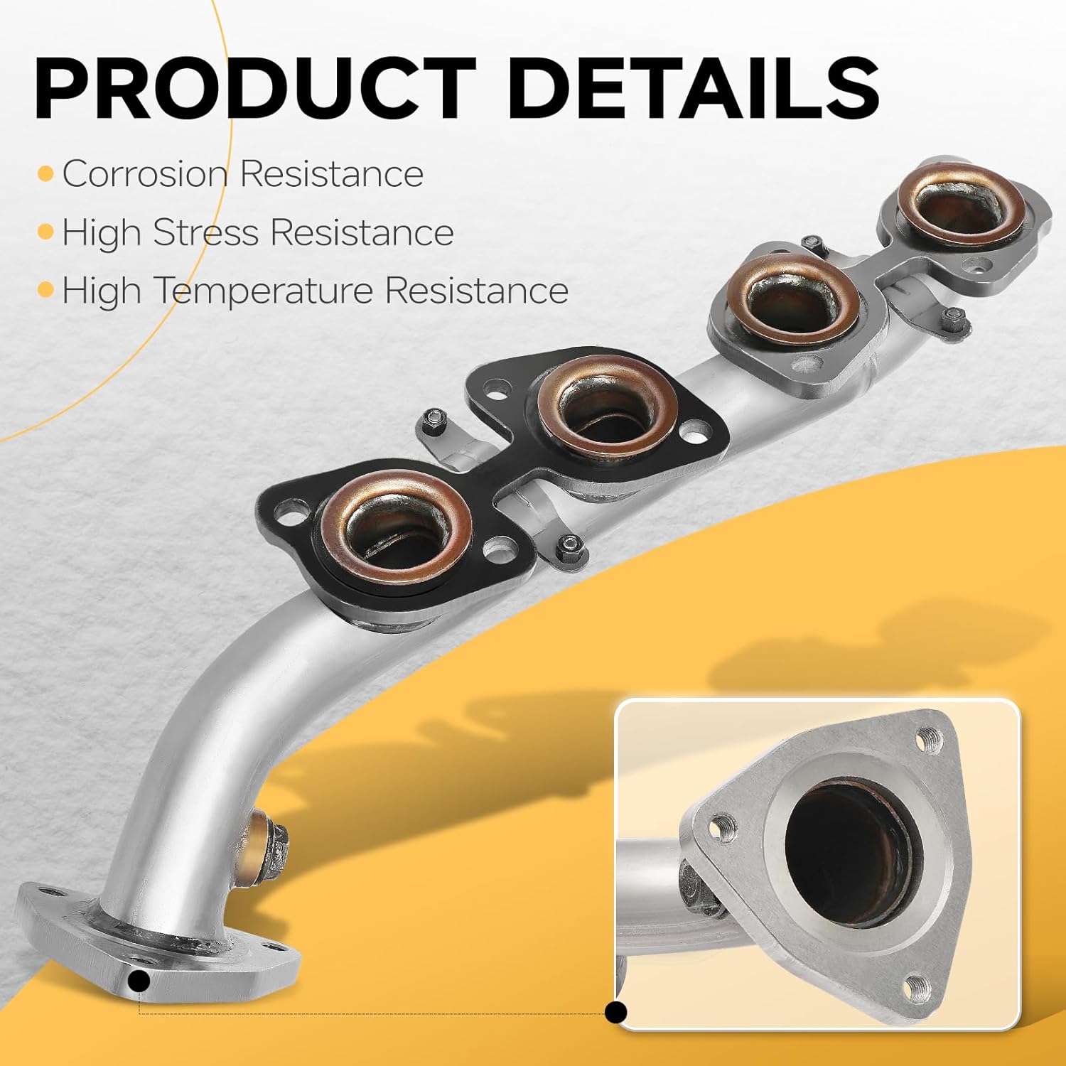 674684 Right Side Exhaust Manifold Kit, Fit for Toyota Sequoia 2001-2004 V8 4.7L, Fit for Toyota Tundra 2000-2004 V8 4.7L, OE 674-684, 1710550150, 1710550151