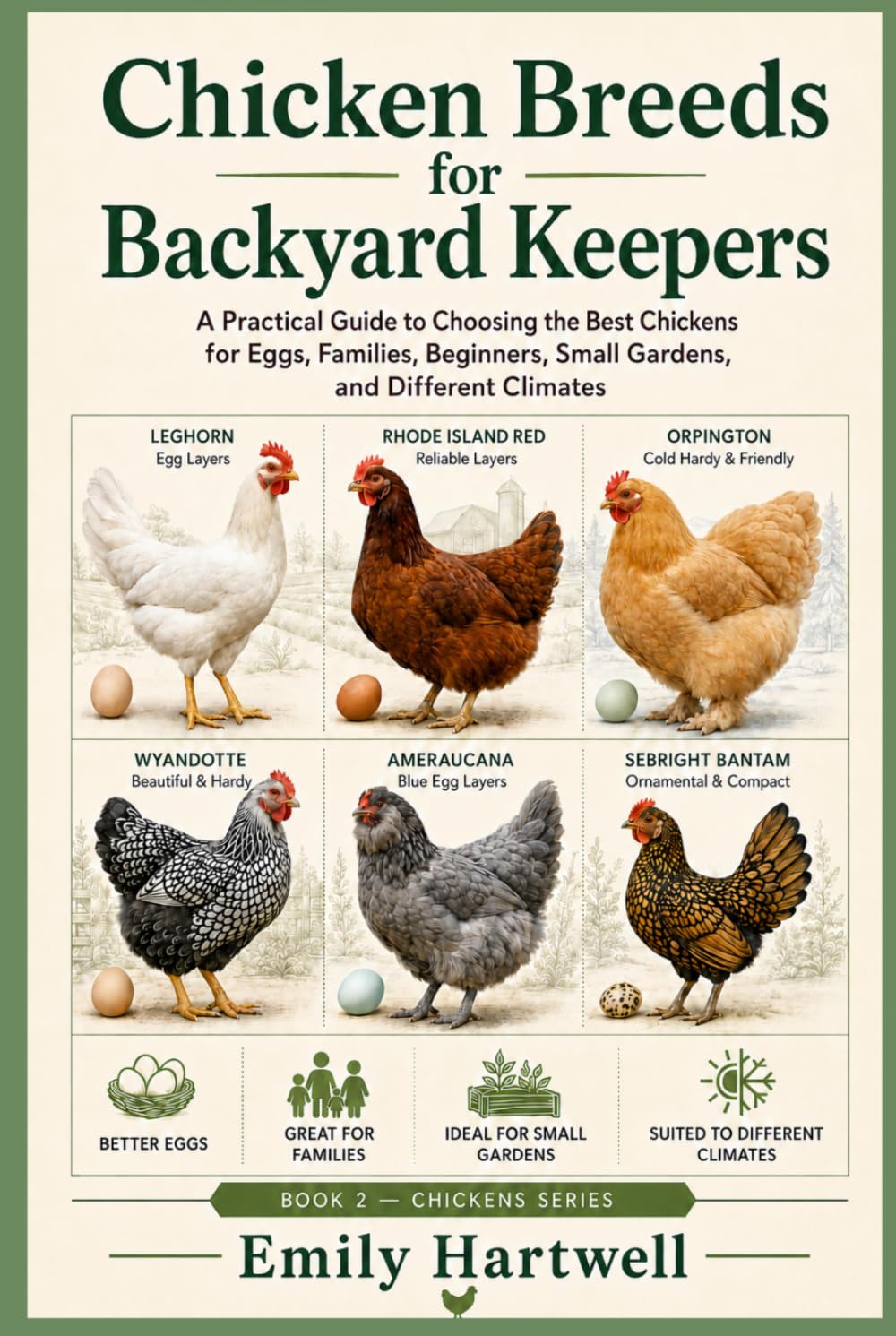 Chicken Breeds for Backyard Keepers: A Practical Guide to Choosing the Best Chickens for Eggs, Families, Beginners, Small Gardens, and Different Climates (Backyard Poultry Keeping Guides)