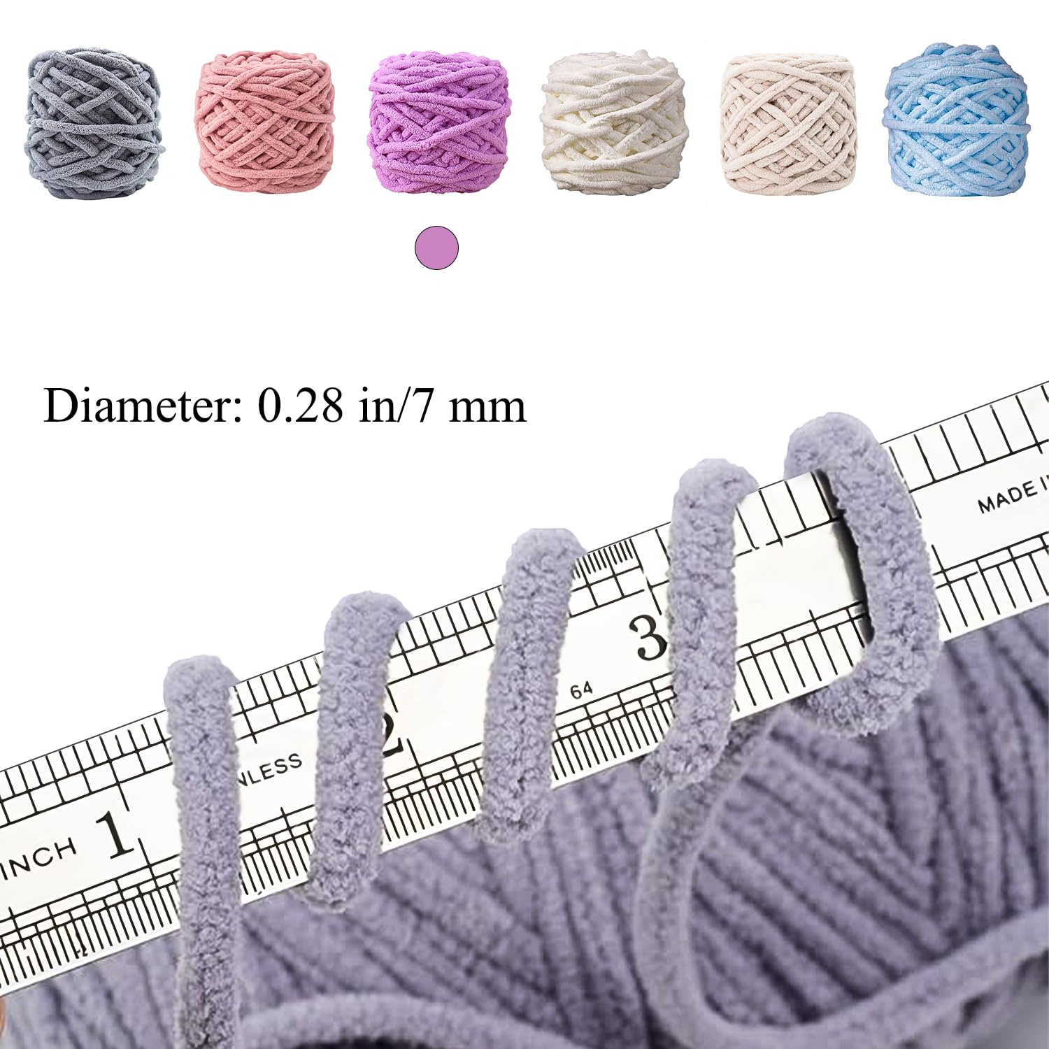 4PCS Knitting Wool Yarn 100g - Image 2