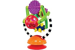 Sassy Teethe & Twirl Sensation Station 2-in-1 High Chair Toy with Suction Cup
